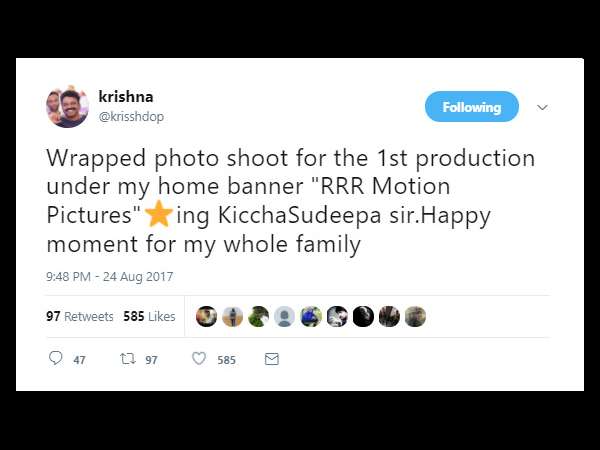 ಕೃಷ್ಣ ಅವರ ಪತ್ನಿ ನಿರ್ಮಾಣ