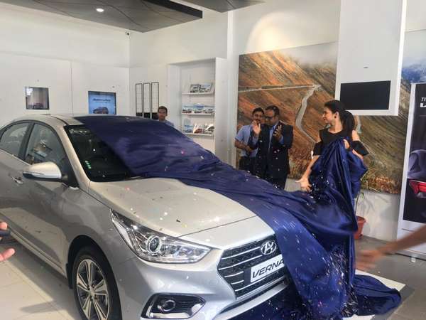 manvitha harish buys a Verna Car
