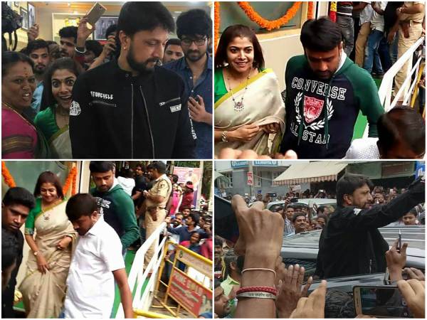 Sudeep and wife Priya has inaugurated 'Donne biryani mane'