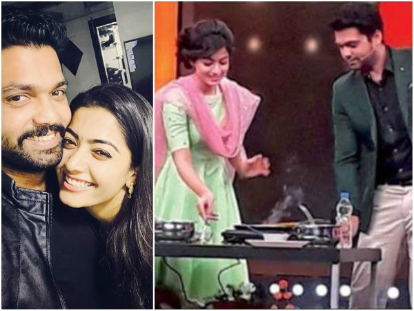 Rakshit shetty and Rashmika Mandanna in 'Super Talk Time'. 