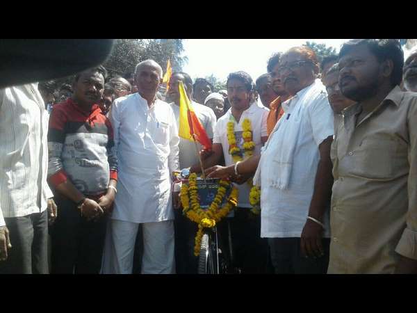 650 ಕಿ.ಮಿ ಸೈಕಲ್ ಸವಾರಿ