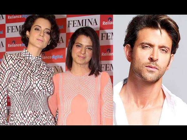 ಹೃತಿಕ್ ಟ್ವೀಟ್ ಗೆ 'ರಂಗೋಲಿ' ಖಂಡನೆ ಹೃತಿಕ್ ಟ್ವೀಟ್ ಗೆ 'ರಂಗೋಲಿ' ಖಂಡನೆ