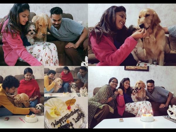  Haripriya has celebrated her pets birthday at home 