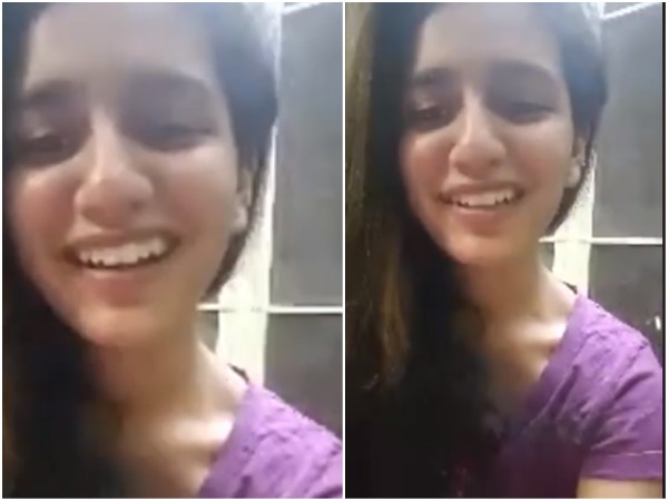 ಪ್ರಿಯಾ ಪ್ರಕಾಶ್ ವಾರಿಯರ್ ಮಾತು 