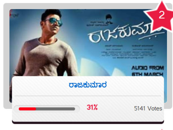 ಎರಡನೇ ಸ್ಥಾನಕ್ಕೆ 'ರಾಜಕುಮಾರ'