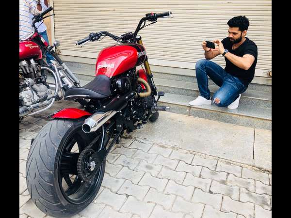 bike used in kirik party movie Rakshith has been given a new look