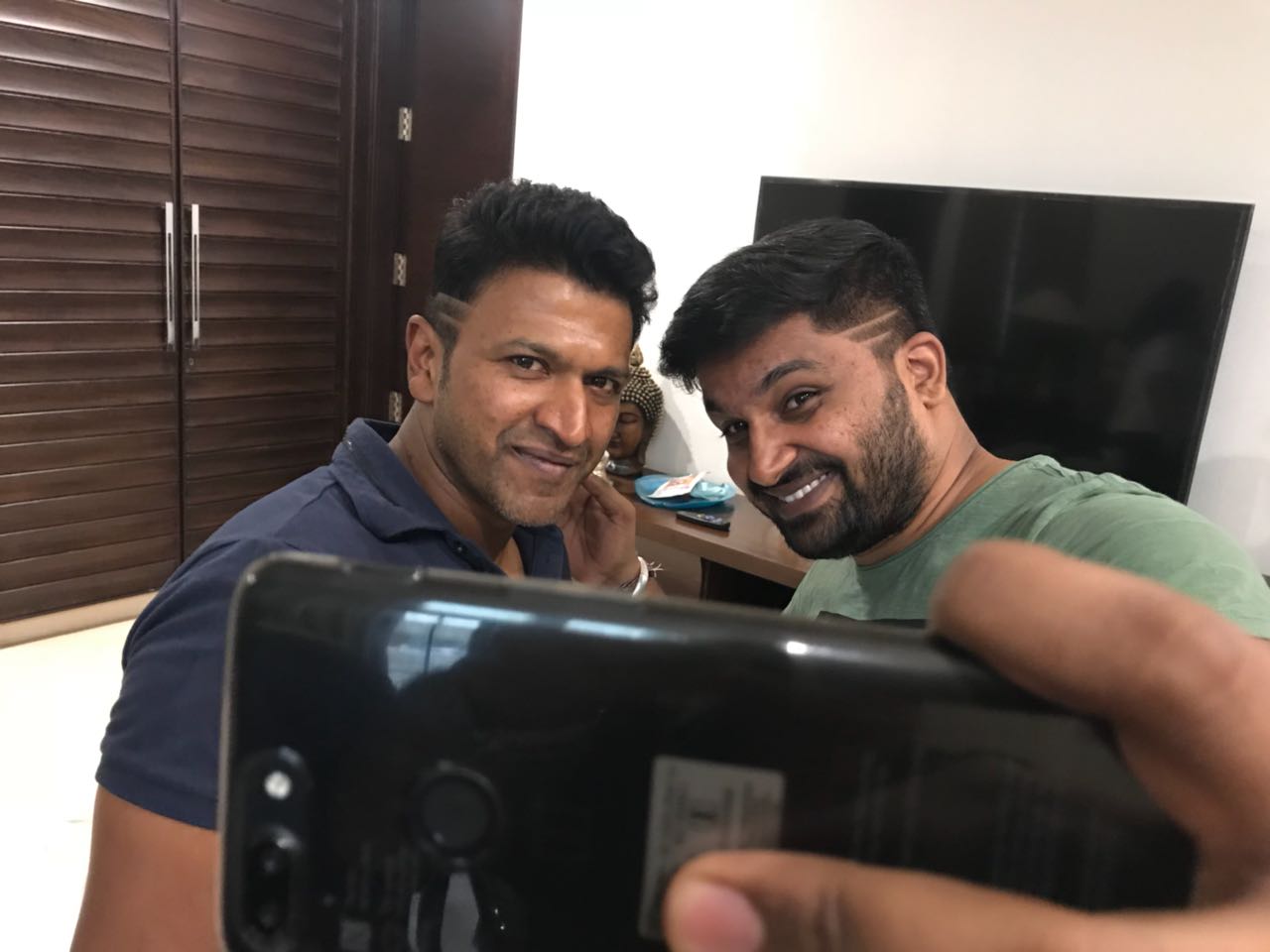 Puneeth Rajkumar came with new hairstyle for his new movie Puneeth Rajkumar came with new hairstyle for his new movie
