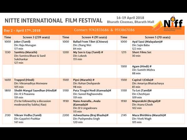 Second Edition of Nitte International Film Festival