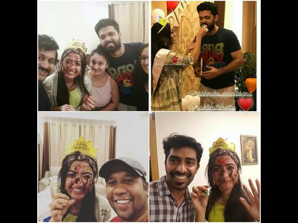 Rashmika Mandanna celebrating her 22nd birthday
