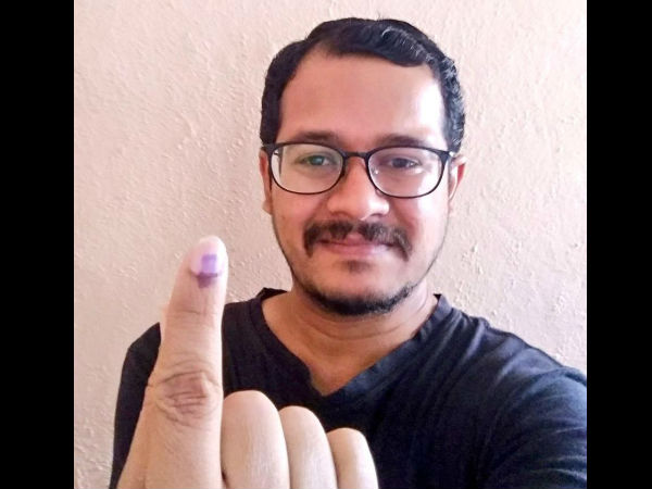 ಮತದಾನ ಮಾಡಿದ ಸಹ ಸಂಪಾದಕ ಮಹೇಶ್ ಮಲ್ನಾಡ್