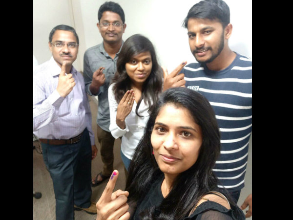 ವೋಟ್ ಹಾಕಿದ ಮಂಜುನಾಥ್.ಸಿ