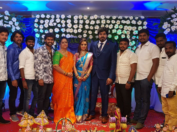 rajahuli movie fame actor harsha got engaged with aishwarya rajahuli movie fame actor harsha got engaged with aishwarya