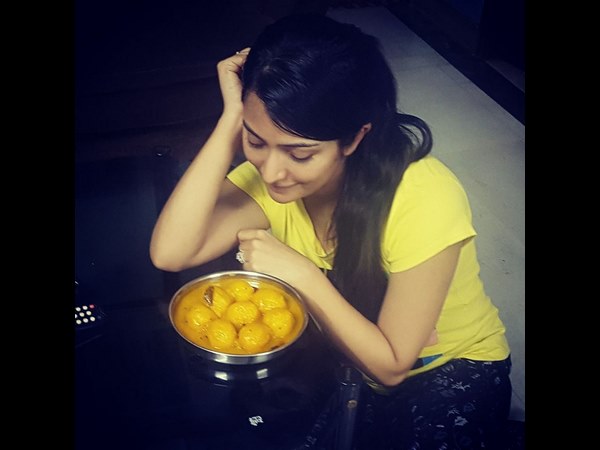 Radhika Pandit has made a Konkani dish Ambe Kholu using Mango fruits Radhika Pandit has made a Konkani dish Ambe Kholu using Mango fruits