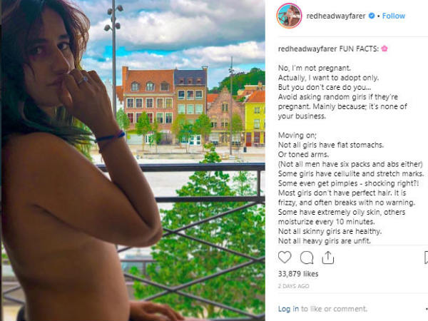 TV actress Saloni Chopra posts a topless picture