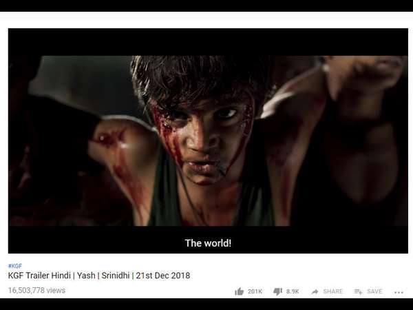 1.6 ಕೋಟಿ ಹಿಂದಿ ಕೆಜಿಎಫ್