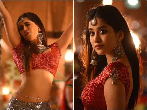 Nabha Natesh looks out from Telugu movie I Smart Shankar Nabha Natesh looks out from Telugu movie I Smart Shankar