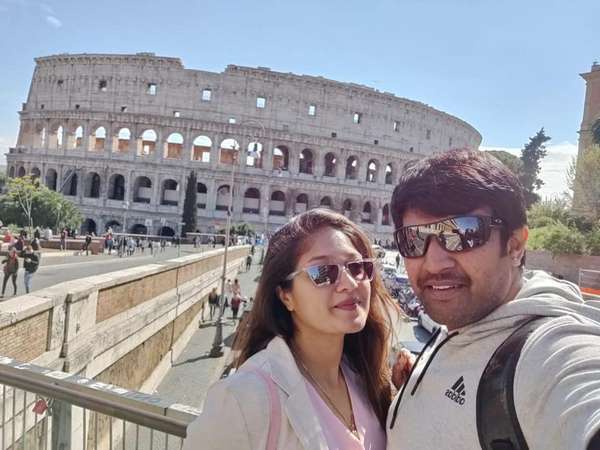 ಇಟಲಿಯಲ್ಲಿ ಮೇಘನಾ- ಚಿರು 