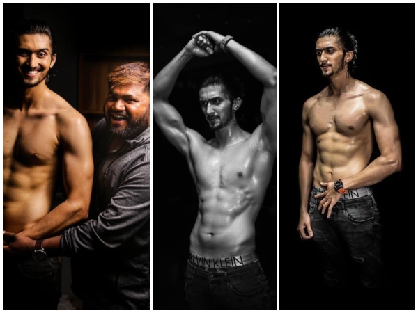 Upendra nephew Niranjan amazing six pack body performance