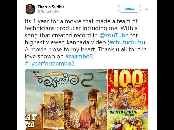 1 Year celebration for Rambo 2 movie