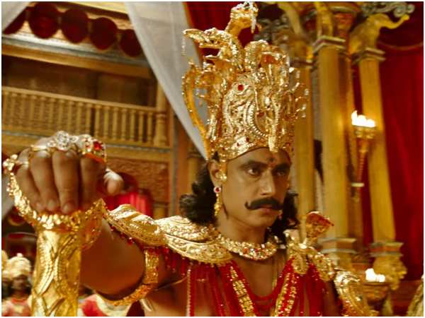 spelling mistake in kurukshetra kannada movie trailer