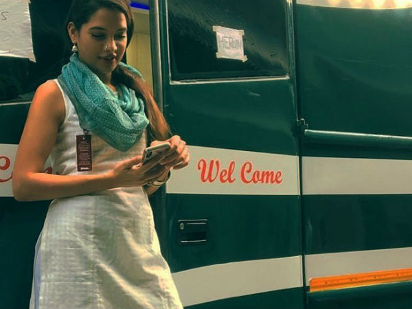 tanya hopes disco raja movie look revealed