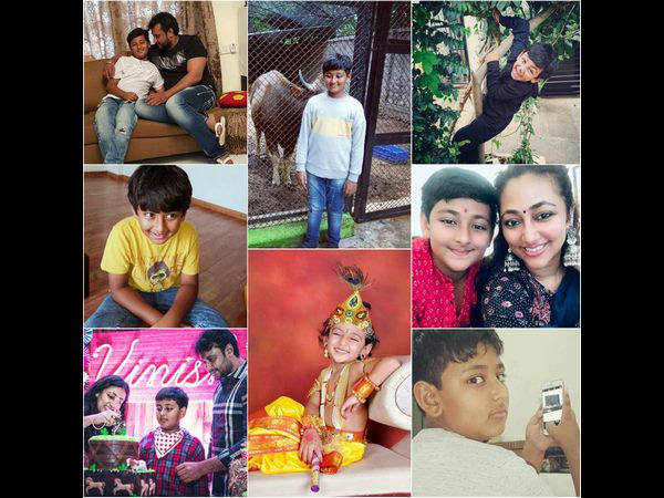 Kannada Actor Darshan Son Vineesh Celebrating His 11th Birthday Kannada Actor Darshan Son Vineesh Celebrating His 11th Birthday
