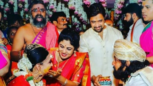 ಸಂತಸ ಪಟ್ಟ ಅರ್ಜುನ್ ಸರ್ಜಾ ದಂಪತಿ