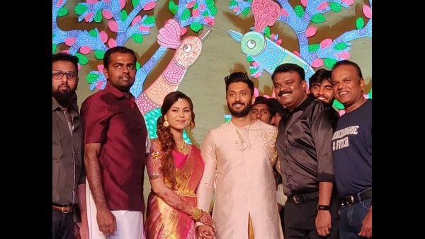 ಆಶ್ರಮದಲ್ಲಿ ನಡೆದ ಚೇತನ್-ಮೇಘ ಆರತಕ್ಷತೆ