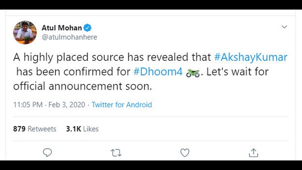 No Salman Khan and Ranveer Singh In Dhoom 4