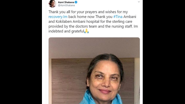 Veteran Actress Shabana Azmi Discharge From Hospital
