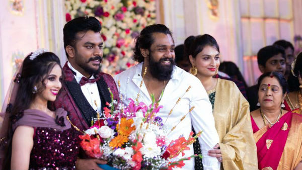 ಧ್ರುವ ಸರ್ಜಾ ದಂಪತಿ