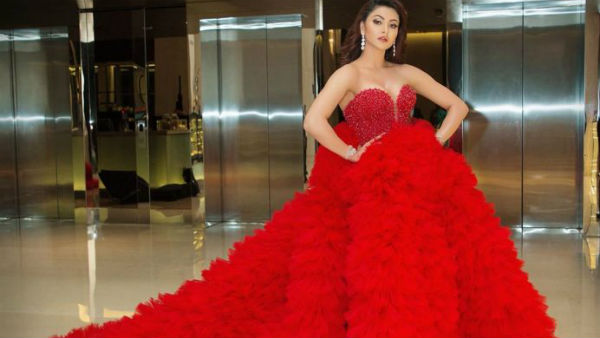 Urvashi Rautela Trolled for Wearing Heavy Gown Dress Urvashi Rautela Trolled for Wearing Heavy Gown Dress