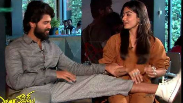 ರಶ್ಮಿಕಾ ಮಂದಣ್ಣ ಮೇಲೆ ಕಾಲು ಹಾಕಿದ್ದ ದೇವರಕೊಂಡ