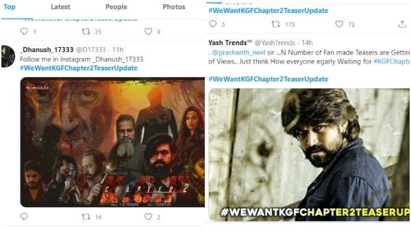 ಟೀಸರ್ ಗಾಗಿ ಅಭಿಮಾನಿಗಳ ಅಭಿಯಾನ