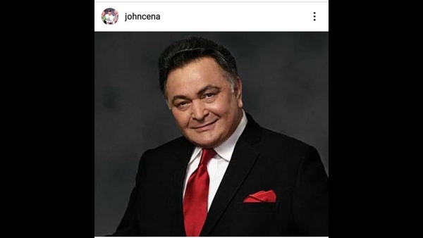 ರಿಶಿ ಕಪೂರ್ ಚಿತ್ರ ಪ್ರಕಟಿಸಿರುವ ಜಾನ್ ಸೀನಾ