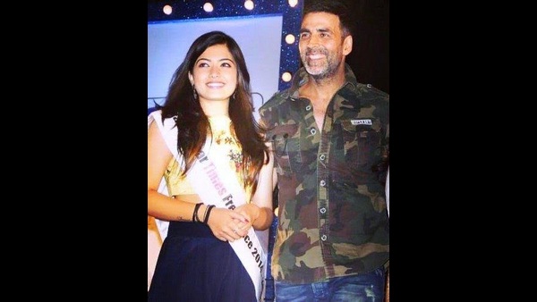 ರಶ್ಮಿಕಾ ಮಂದಣ್ಣ, ಅಕ್ಷಯ್ ಕುಮಾರ್ ಜೊತೆಗಿರುವ ಚಿತ್ರ