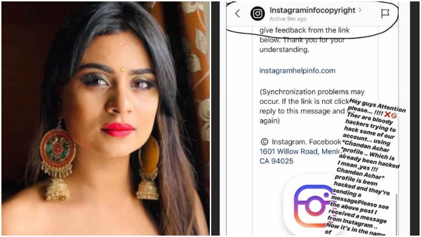 Shwetha Changappa And Chandan Achar Instagram Account Hacked