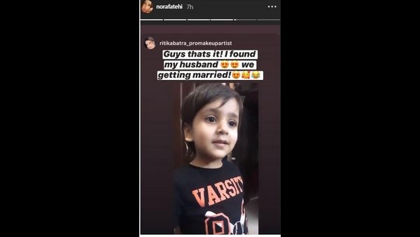 Nora Fatehi Little Fan Want To Marry Her