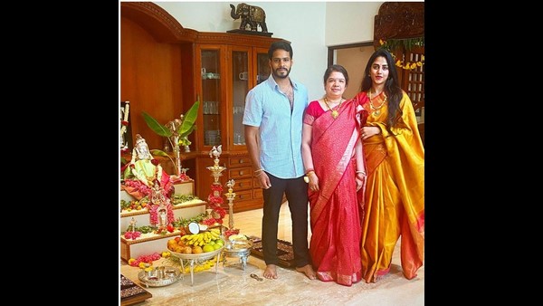 Nikhil Kumar And Revathi Celebrate First Varamahalakshmi After Their Marriage