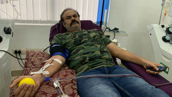 ಪ್ಲಾಸ್ಮಾ ದಾನ ಮಾಡಿದ ನಾಗಬಾಬು