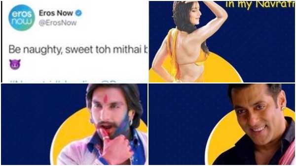 Eros Now Issues Apology For Navratri Vulgar Posts After Outrage On Social Media Eros Now Issues Apology For Navratri Vulgar Posts After Outrage On Social Media