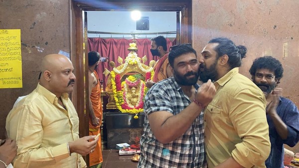 Dhruva Sarja and Uday K Mehtas new film kicksoff with a script pooja