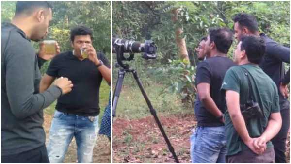 Puneeth Rajkumar Visits Joyida Wildlife Park For Shooting of Kaali River Dacumentary
