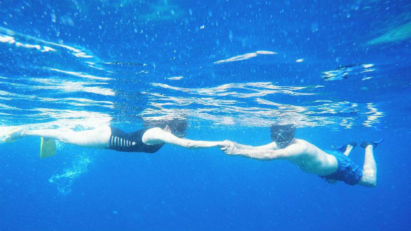 Kajal Agarwal And Gautam Kitchlu Went Scuba Diving In Maldives