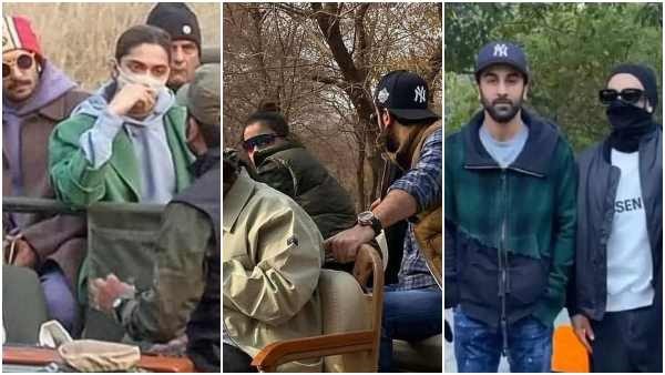 Ranveer, Deepika, Ranbir and Ranveer Singh enjoy a safari at Ranthamboore