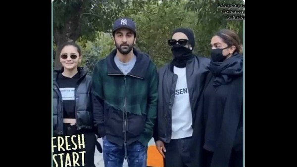 Ranveer, Deepika, Ranbir and Ranveer Singh enjoy a safari at Ranthamboore