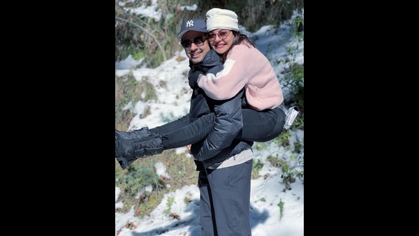 Kajal Aggarwal and Gautam Kitchlu Celebrate New Year In Shimla Kajal Aggarwal and Gautam Kitchlu Celebrate New Year In Shimla