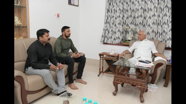 Kichcha Sudeep meets CM Yediyurappa
