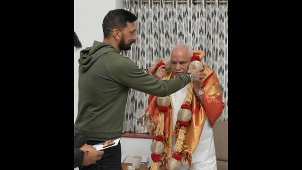 Kichcha Sudeep meets CM Yediyurappa
