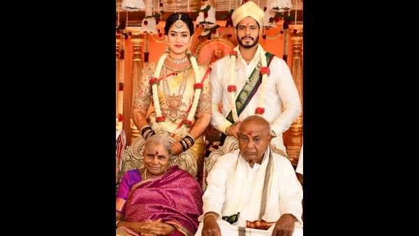 Nikhil Kumar birthday wishes to his grandfather H.D Deve Gowda